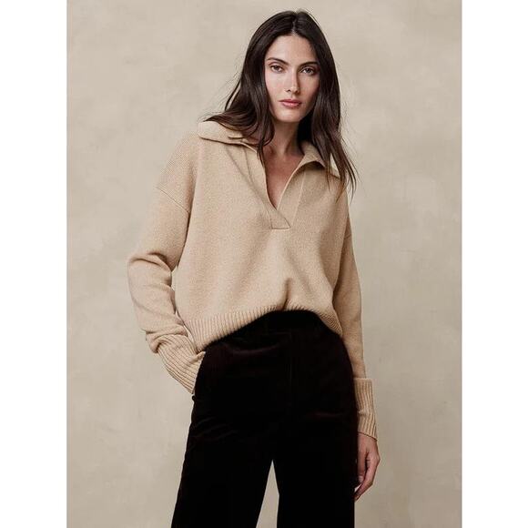 Banana Republic Sweaters - BANANA REPUBLIC Women's Luna Cashmere Sweater Size XS In Sandstorm
